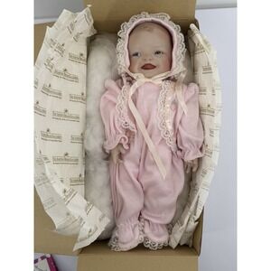 Ashton-Drake Yolanda Bello Meagan Rose Porcelain Baby Doll COA Pink 1993 2105 FA